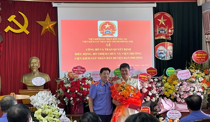 Lễ công bố và trao Quyết định điều động, bổ nhiệm chức vụ Viện trưởng...